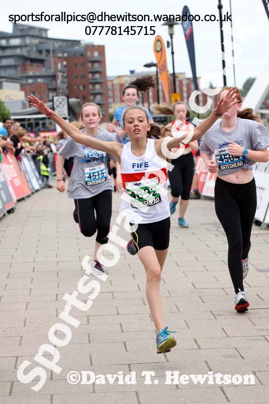 Girls Junior Great  North Run, Newcastle/Gateshead. Photo: David T. Hewitson/Sports for All Pics